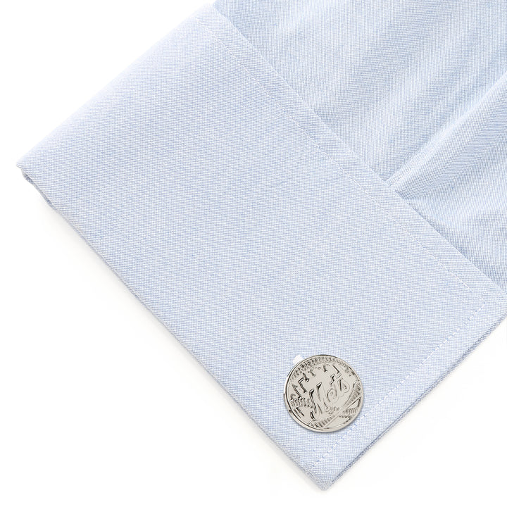 Silver Edition NY Mets Cufflinks Image 3