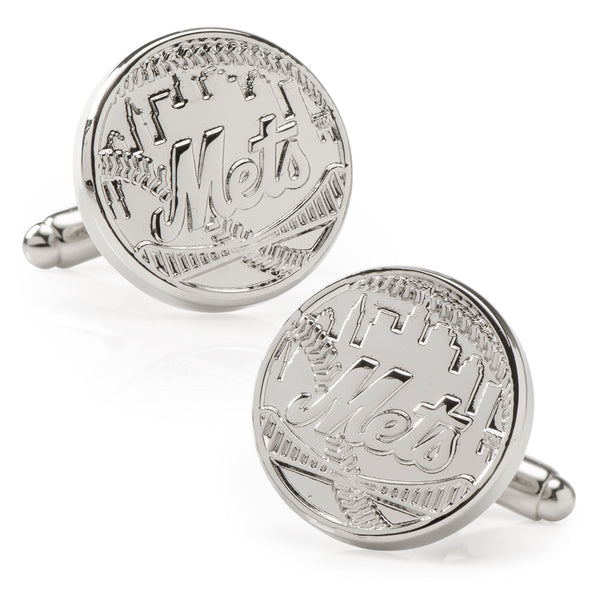 Silver Edition NY Mets Cufflinks Image 1