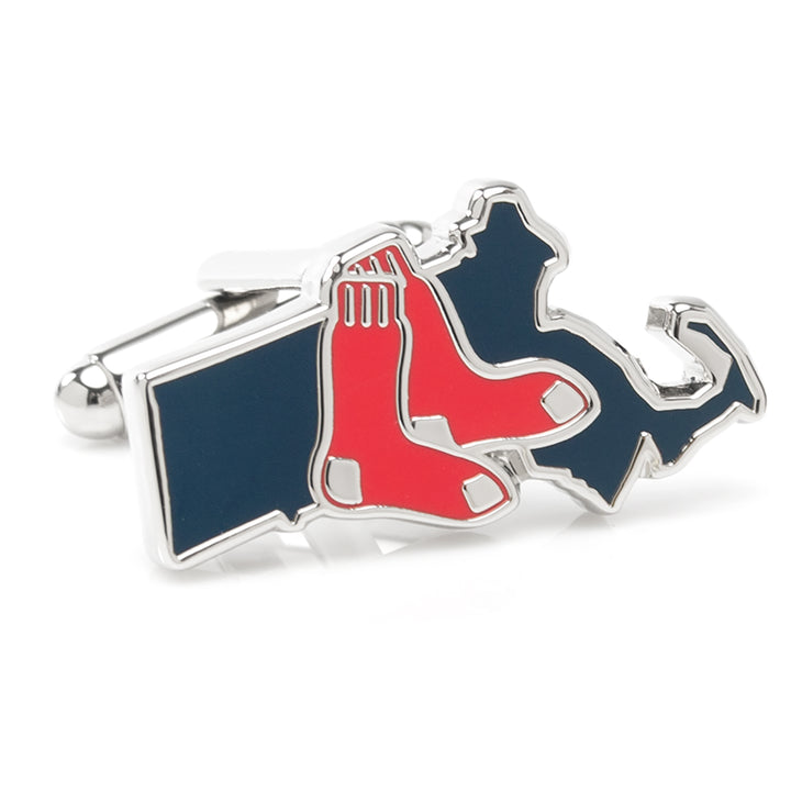 Boston Red Sox State Shaped Cufflinks Image 4