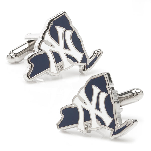 New York Yankees State Shaped Cufflinks Image 1
