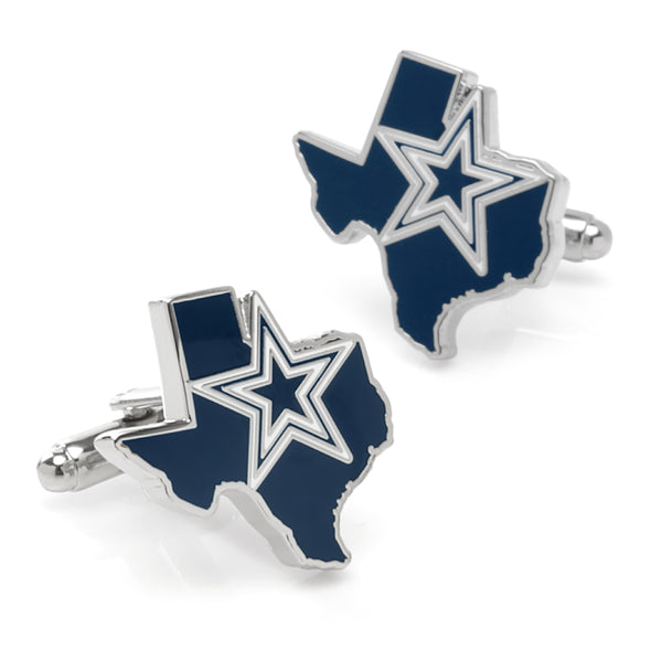 Dallas Cowboys State Shaped Cufflinks Image 1