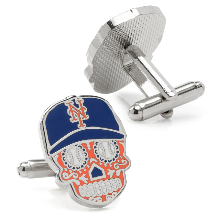 New York Mets Sugar Skull Cufflinks & Lapel Pin Gift Set Image 4