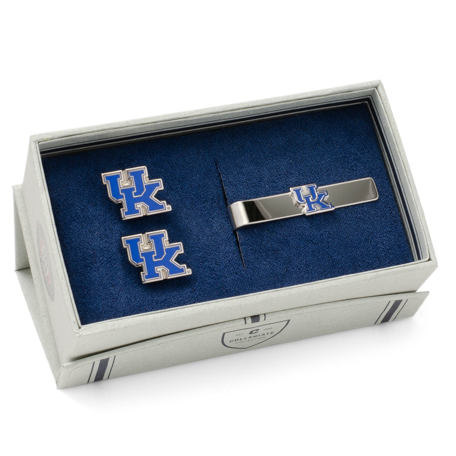 University of Kentucky Cufflinks and Tie Bar Gift Set Image 2