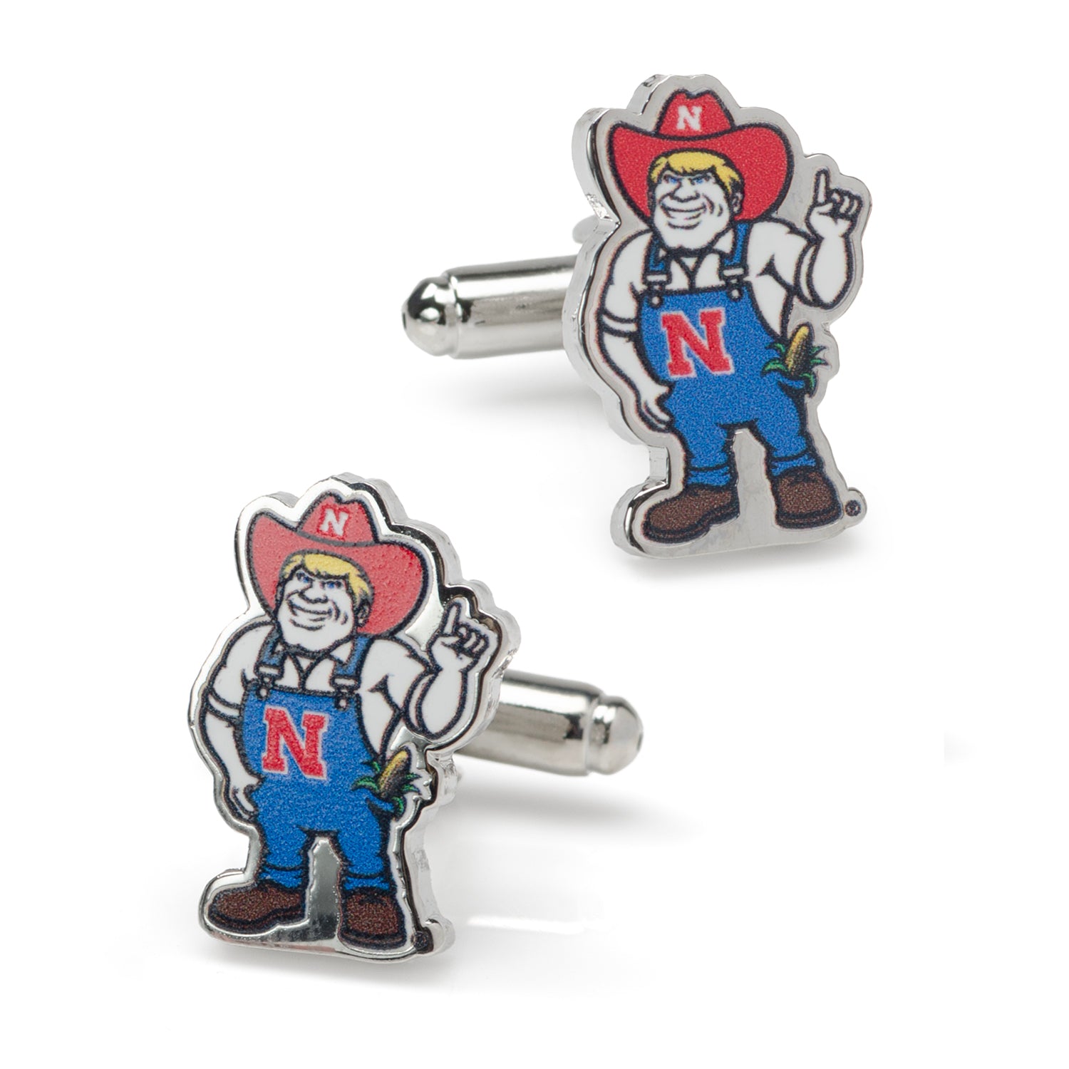 UNL Herbie Husker Mascot Cufflinks Image 1