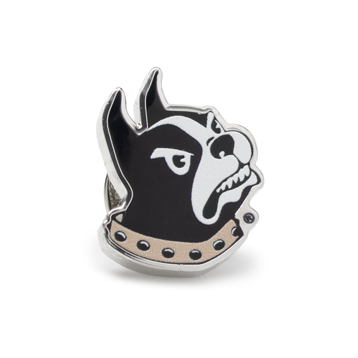 Wofford College Terrier Mascot Lapel Pin Image 1