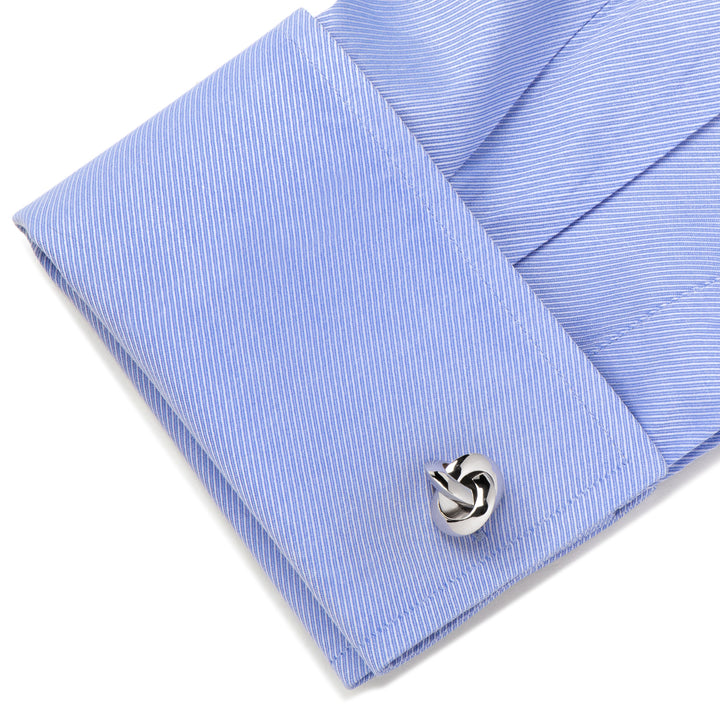 Sterling Silver Knot Cufflinks Image 3