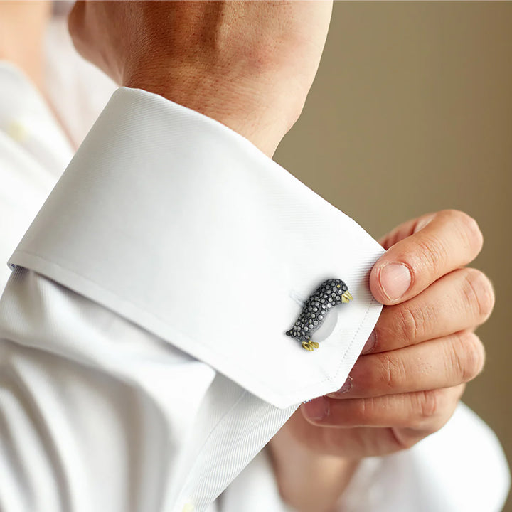 Gemstone Penguin Cufflinks Image 2