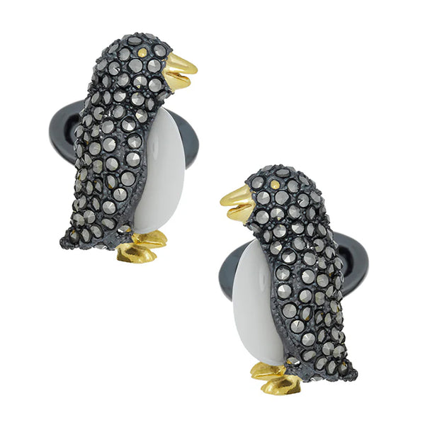 Gemstone Penguin Cufflinks Image 1