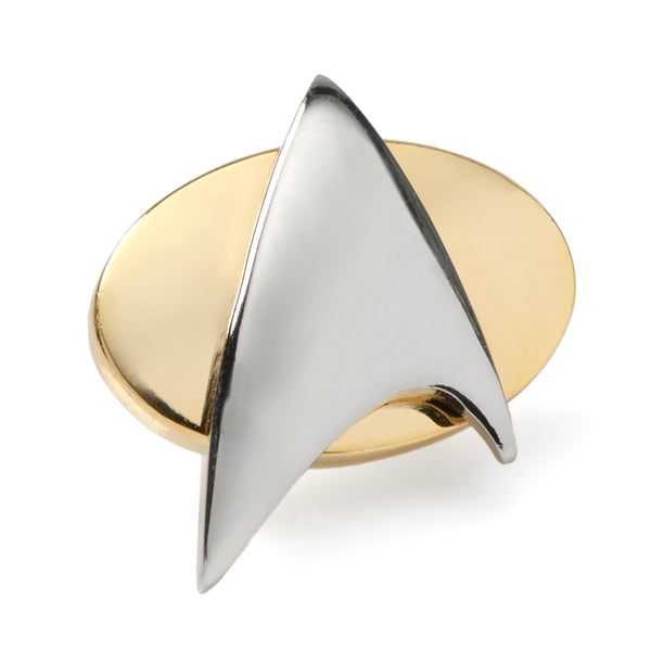 Star Trek Two Tone Delta Shield Lapel Pin Image 1