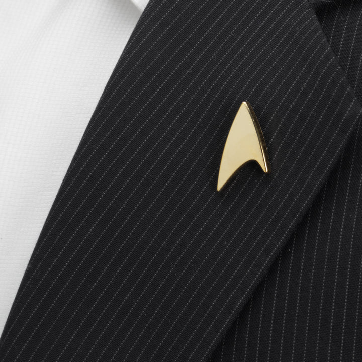 Star Trek Gold Delta Shield Lapel Pin Image 5