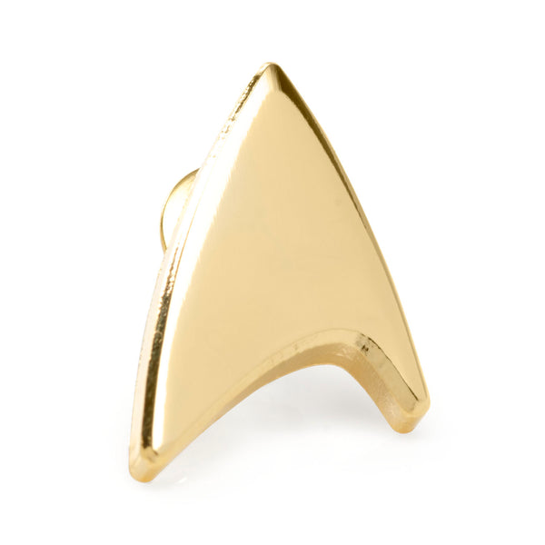 Star Trek Gold Delta Shield Lapel Pin Image 1