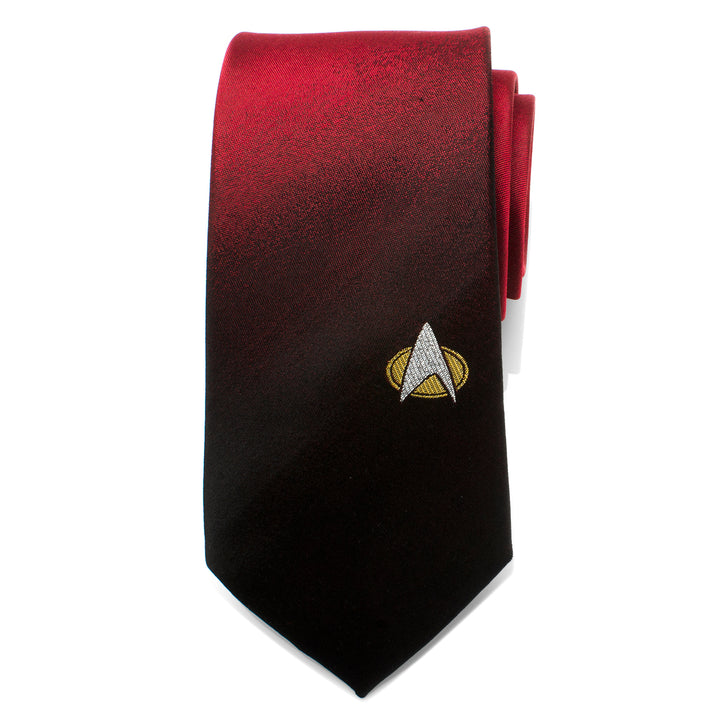 TNG Shield Red Ombre Men's Tie Image 3