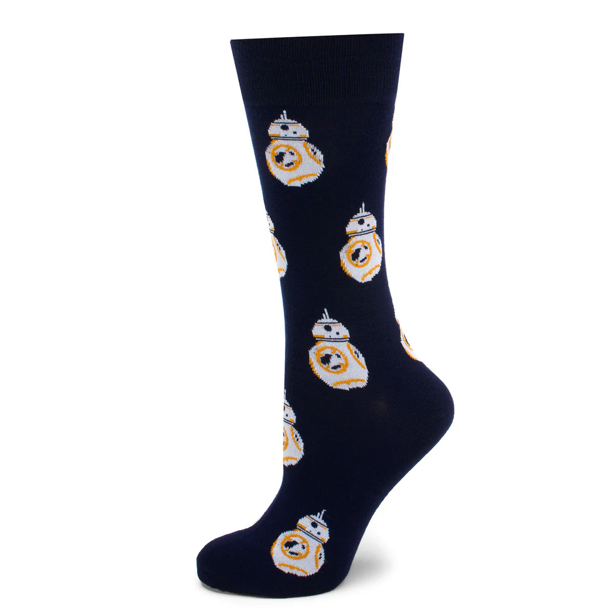 Star Wars BB-8 Navy Dress Socks and Rebel Alliance Starbird Crest Lapel Pin Gift Set Image 2