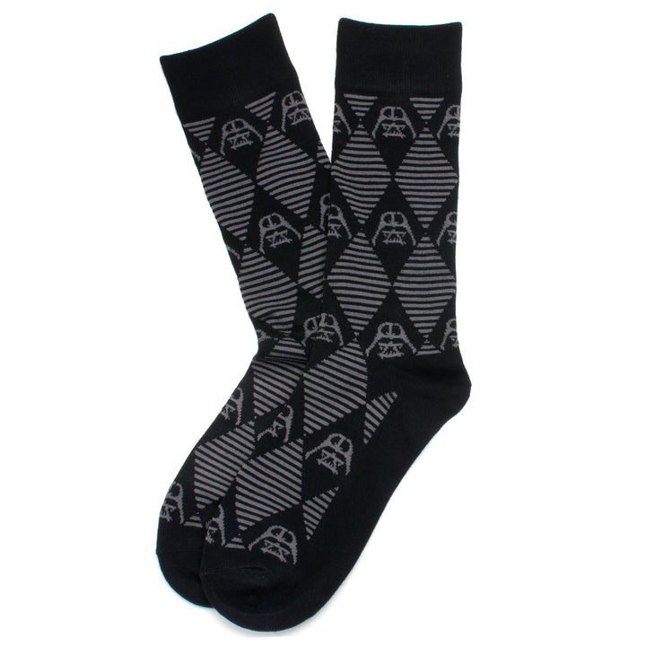 Darth Vader Argyle Stripe Black Socks Image 2