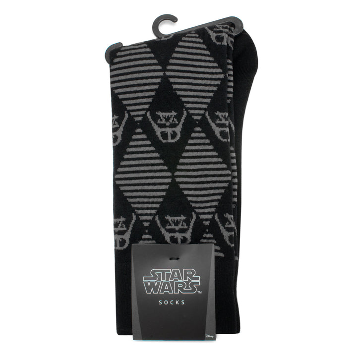 Darth Vader Argyle Stripe Black Socks Image 3
