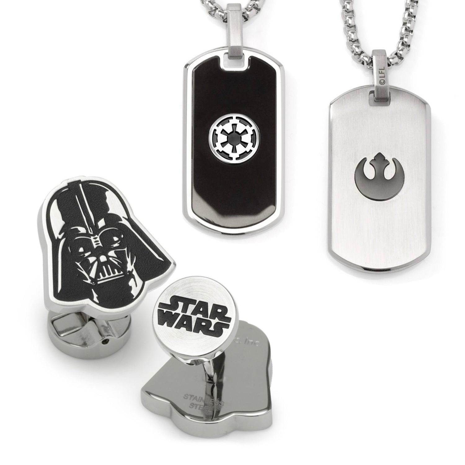 Star deals Wars Darth Vader Silver Jewelry Set