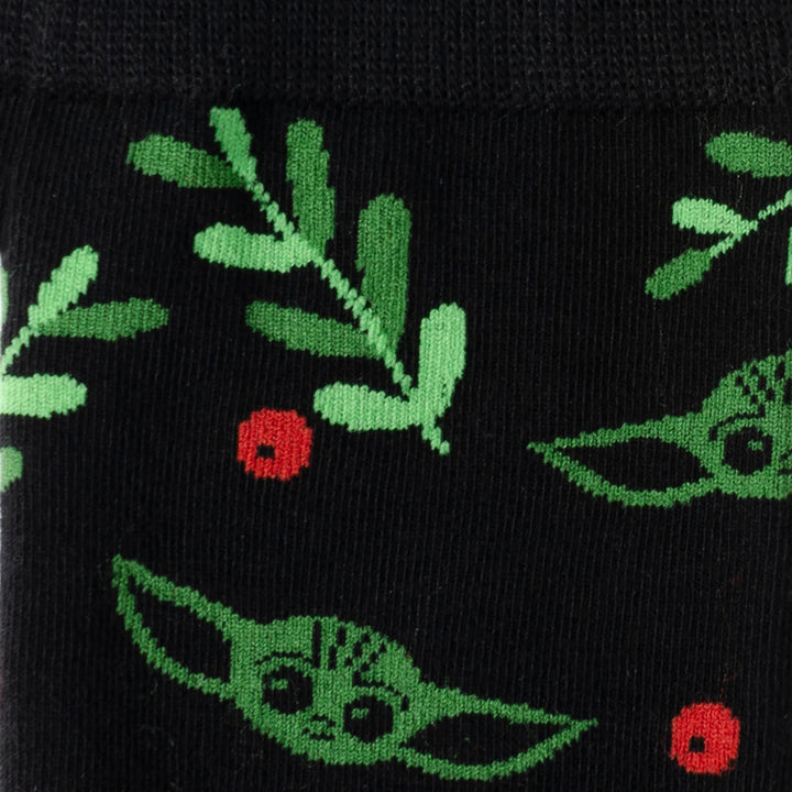 Grogu Holiday Black Socks Image 3
