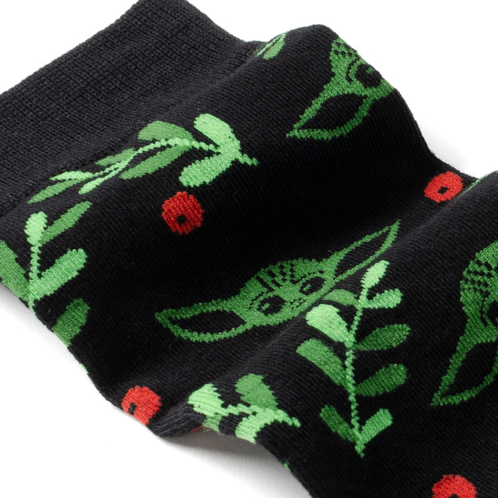 Grogu Holiday Black Socks Image 4