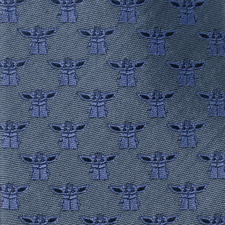 Star Wars- Grogu Blue Tonal Men's Tie Image 4