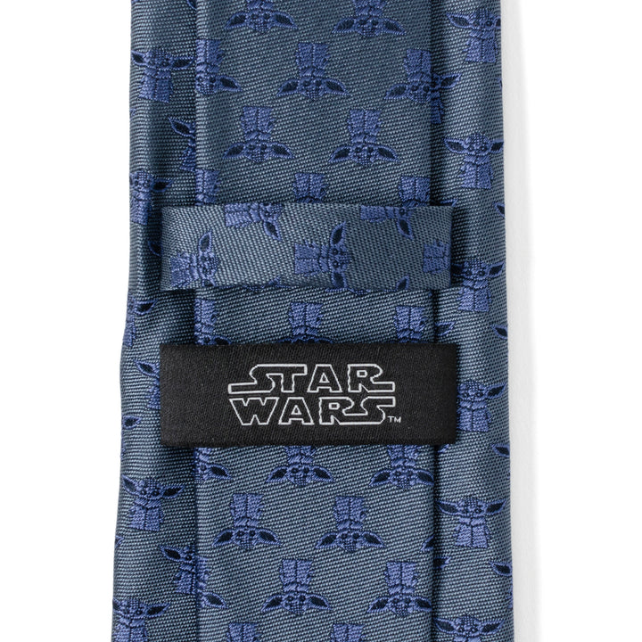 Star Wars- Grogu Blue Tonal Men's Tie Image 5