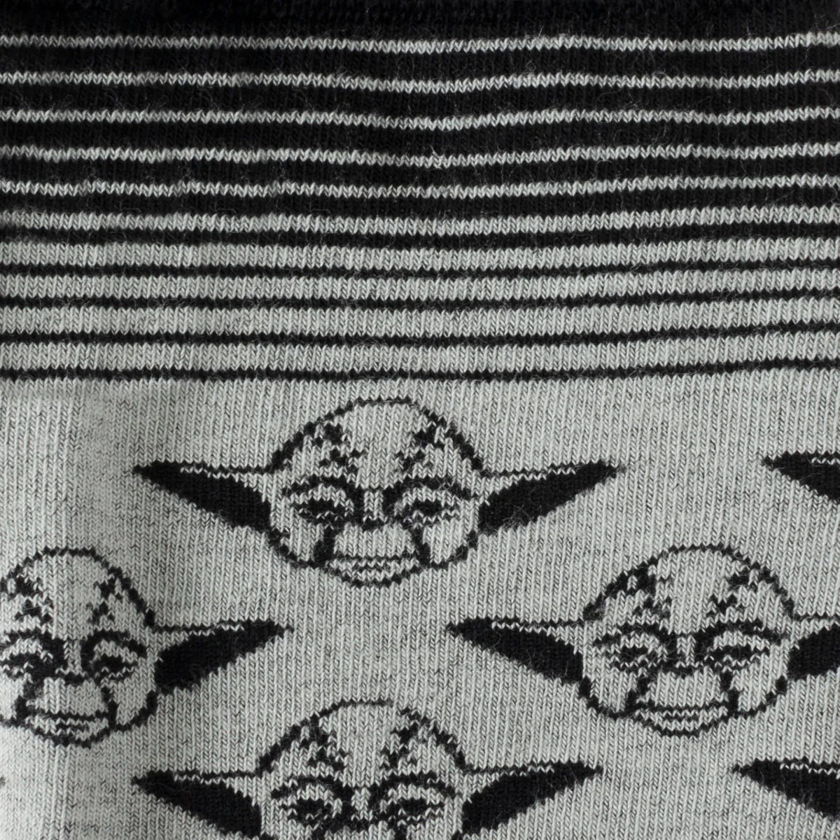 Star Wars Yoda Gray and Black Ombre Pattern Dress Socks with Jedi Crest Lapel Pin Image 3
