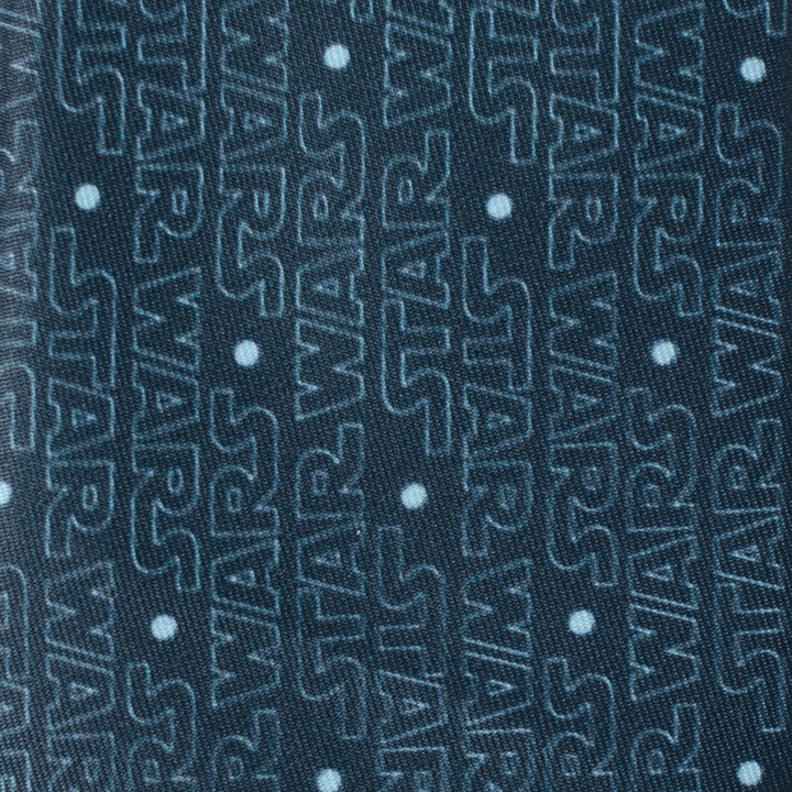 Star Wars Logo Blue Men's Tie Image 4