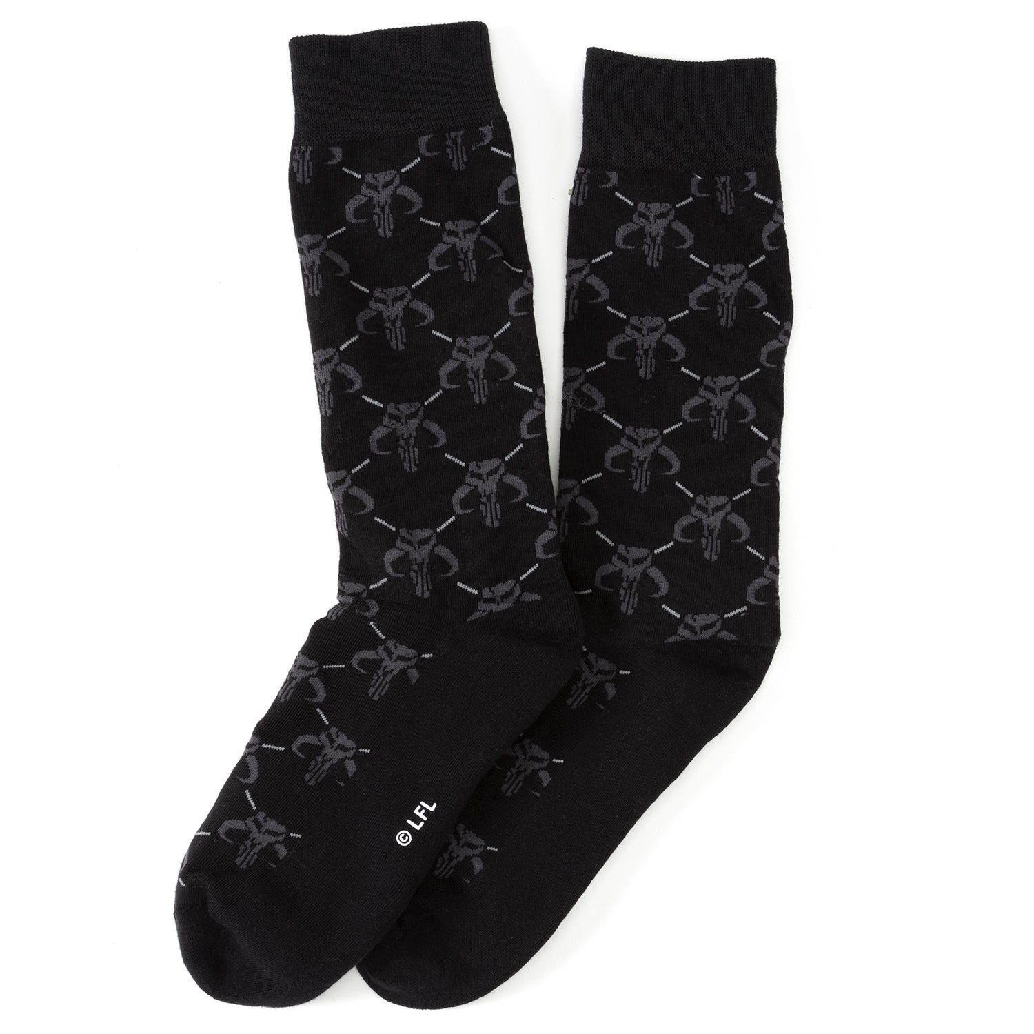 Star Wars Mandalorian Dress Socks 3-Pack and Mythosaur Lapel Pin Gift Set Image 3