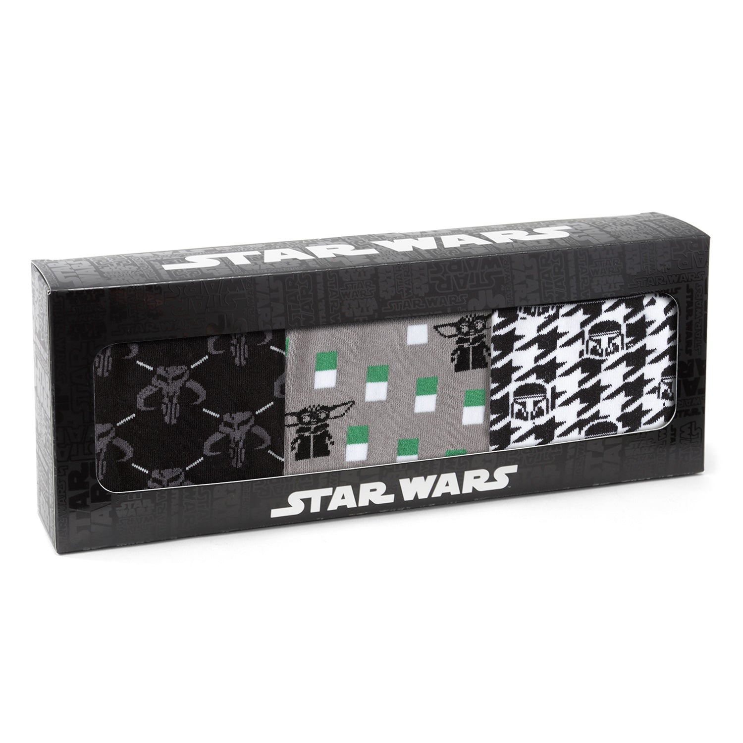 Star Wars Mandalorian Dress Socks 3-Pack and Mythosaur Lapel Pin Gift Set Image 6