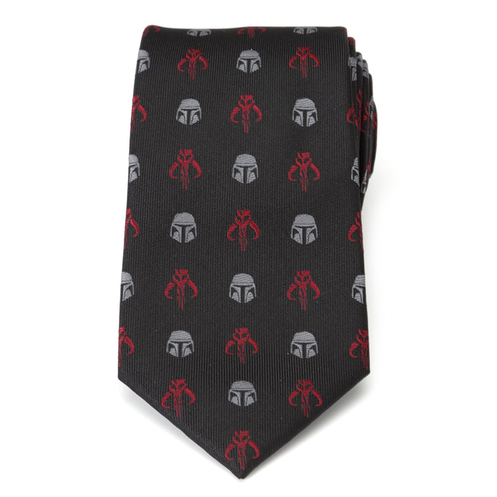 Star Wars Mando Black Red Men's Tie Image 4
