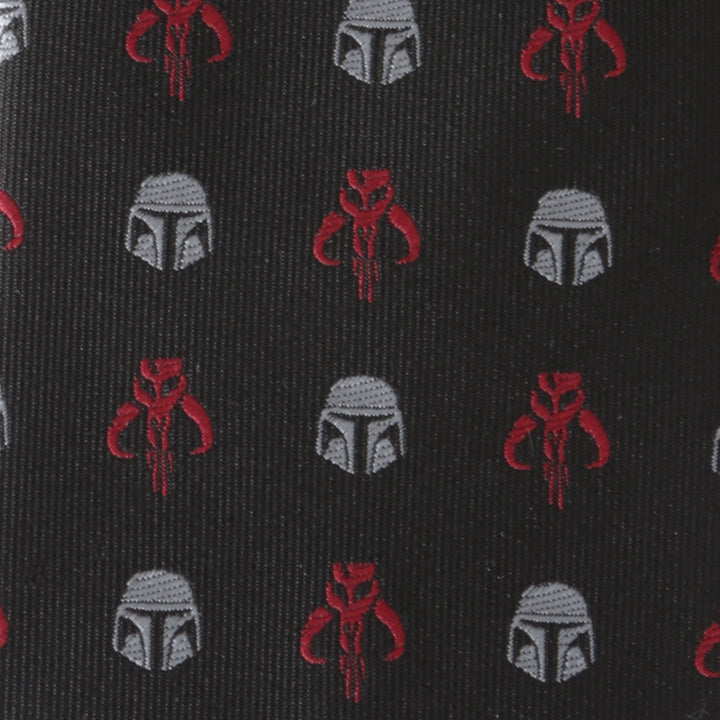 Star Wars Mando Black Red Men's Tie Image 5
