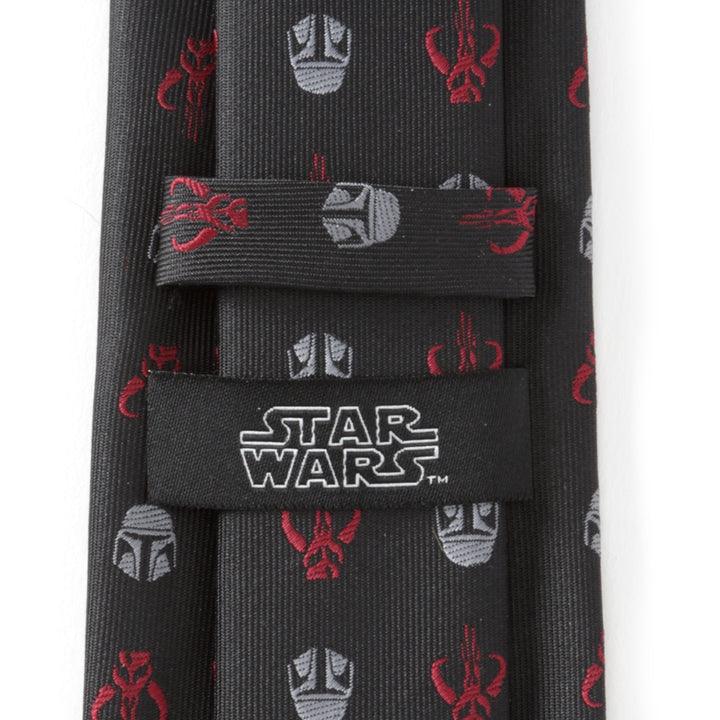Star Wars Mando Black Red Men's Tie Image 6