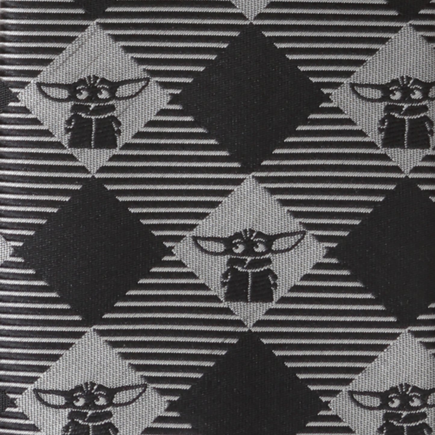 Star Wars The Child Plaid Check Black Men's Tie Image 5