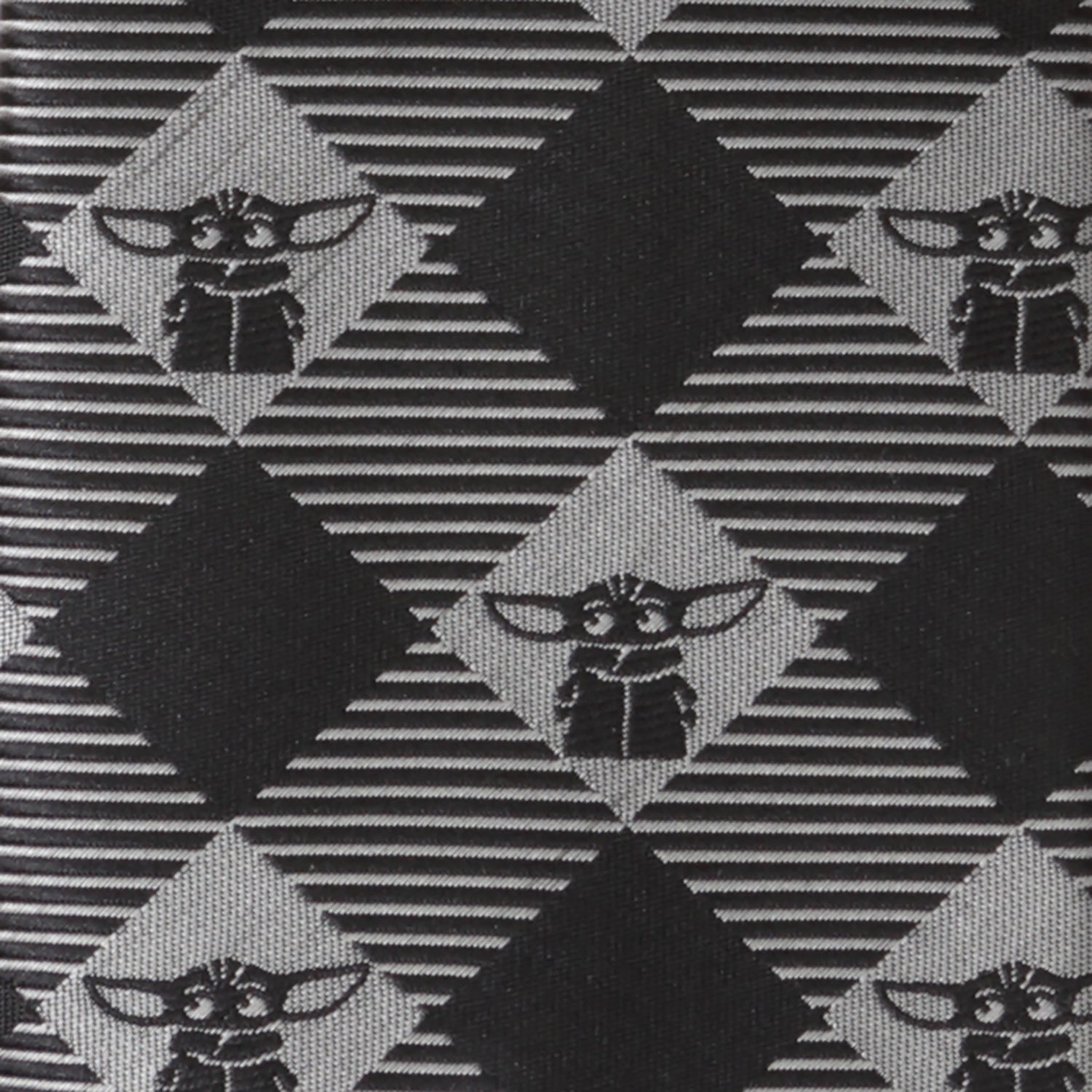 Star Wars The Child Plaid Check Black Men's Tie Image 5