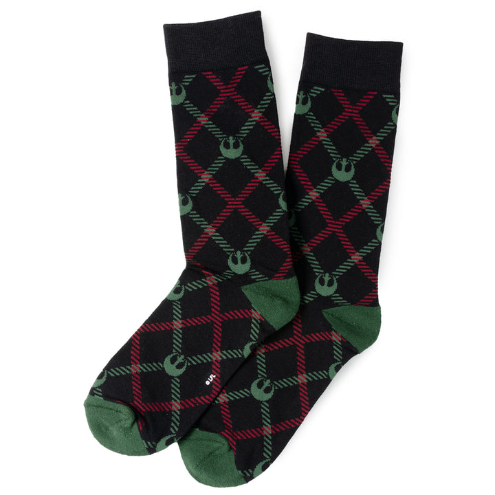 Rebel Green/Red Plaid Socks Image 2