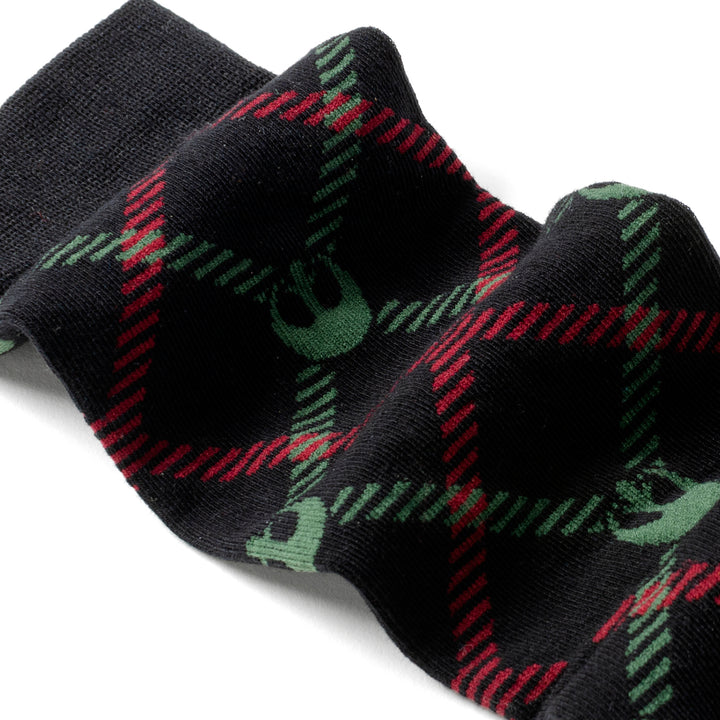 Rebel Green/Red Plaid Socks Image 4