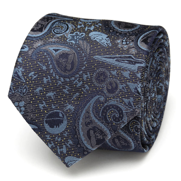 Vader Paisley Blue and Gray Men's Tie Image 1