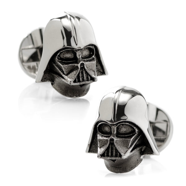 3D Sterling Silver Darth Vader Cufflinks Image 1