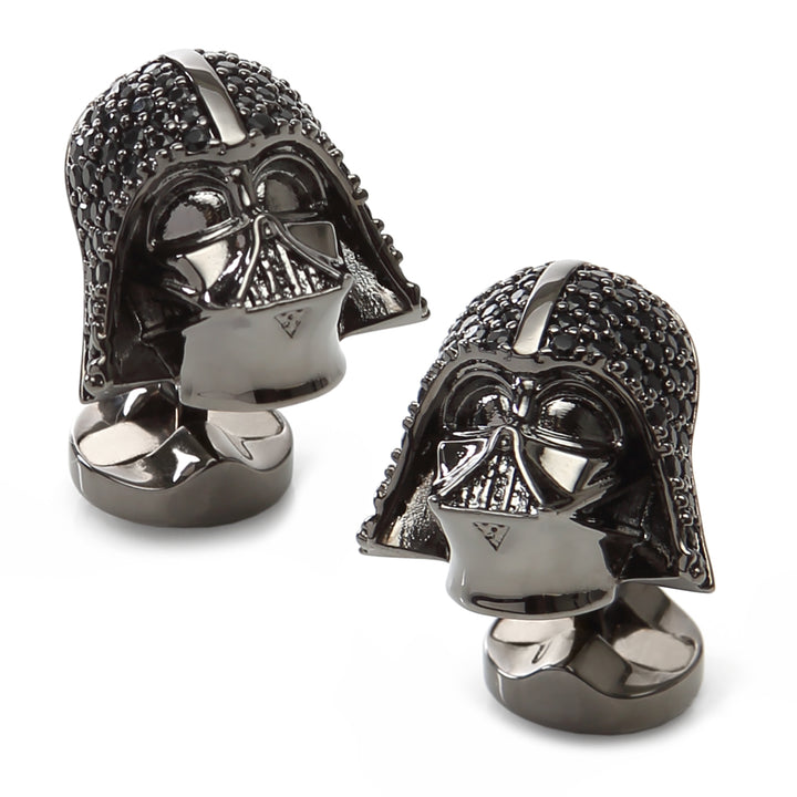 Darth Vader Crystal Helmet Cufflinks Image 2