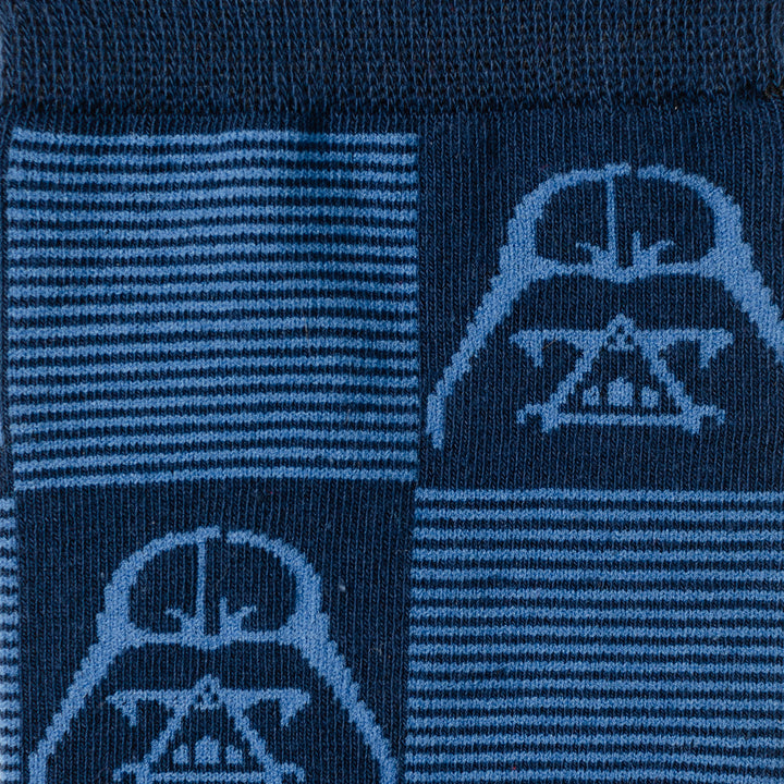 Darth Vader Navy Check Men's Socks Image 3