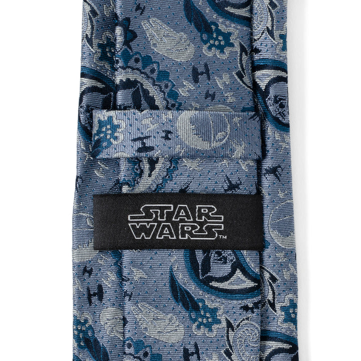 Star Wars - Vader Blue Tonal Paisley Men's Tie Image 5