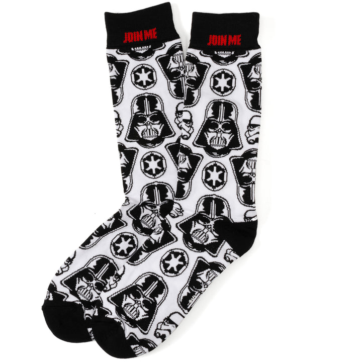 Star Wars - Vader Patterned White Men's Socks Image 2