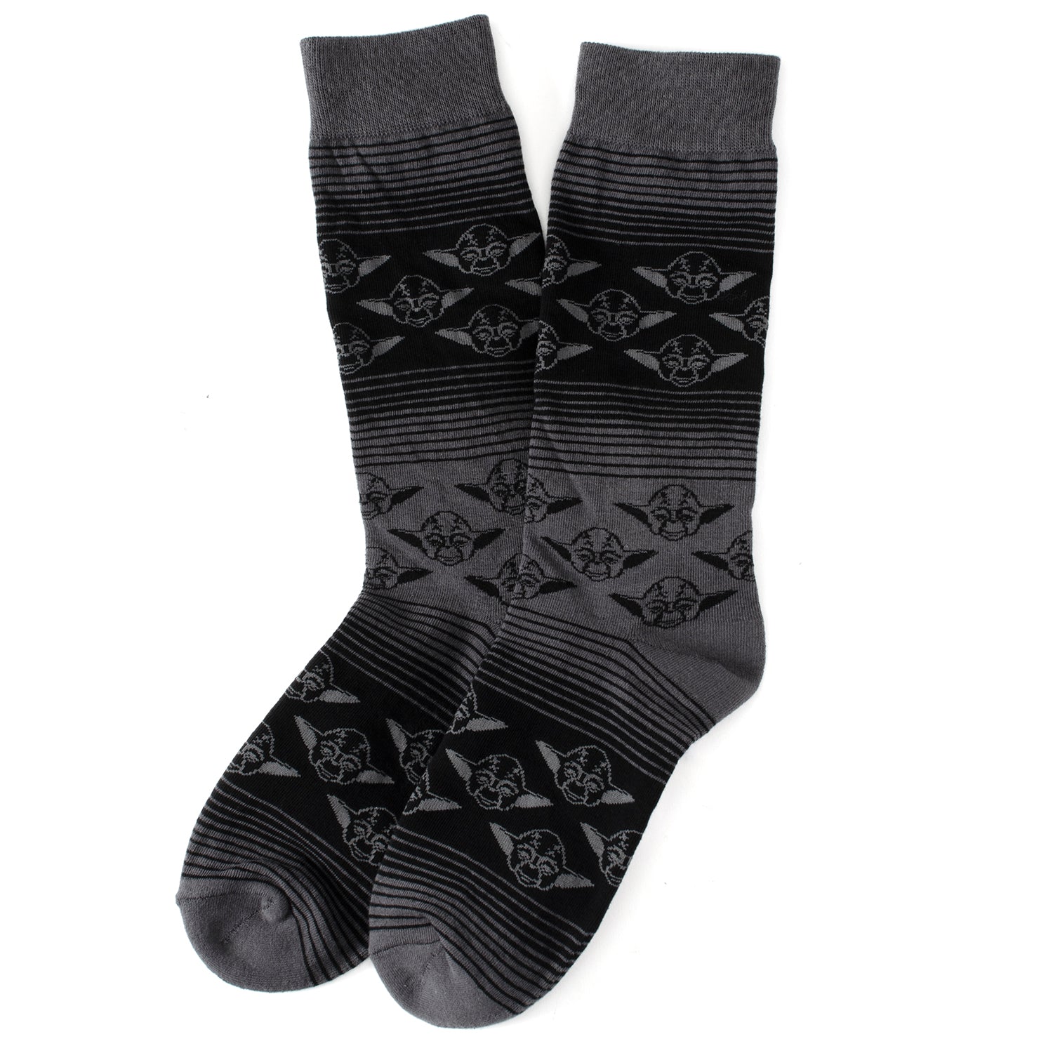 Star Wars Yoda Green, Gray, and Black Ombre Dress Socks and Jedi Crest Lapel Pin Gift Set Image 5