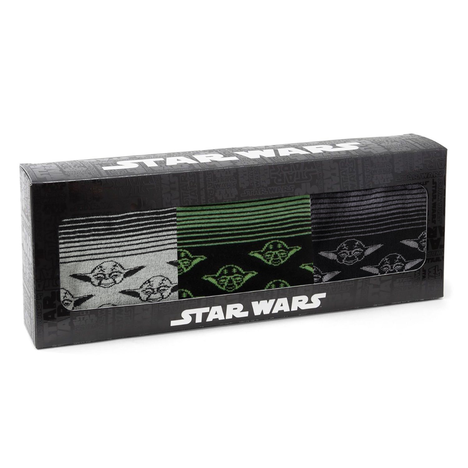 Star Wars Yoda Green, Gray, and Black Ombre Dress Socks and Jedi Crest Lapel Pin Gift Set Image 6