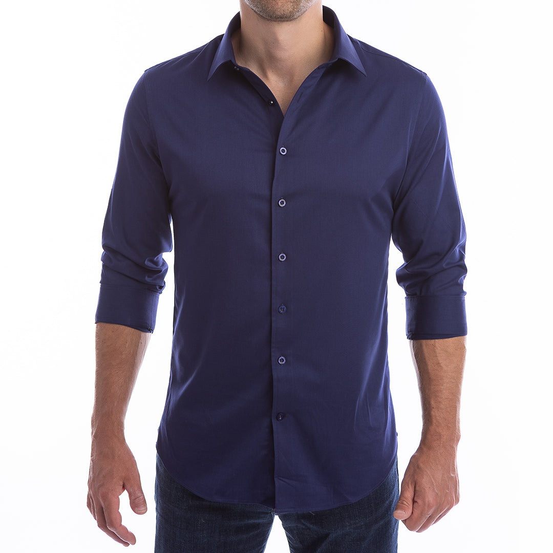 goTIELESS Ultimate Dress Shirt (Navy)