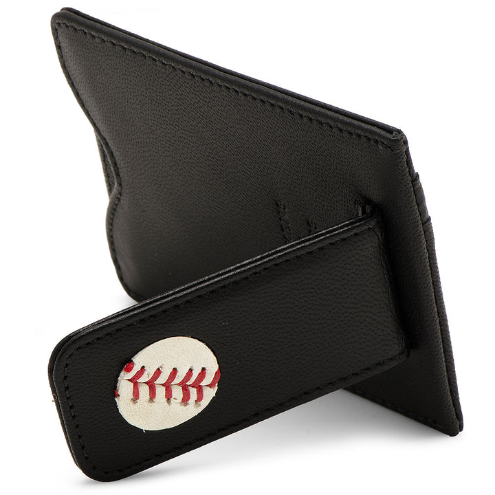 Chicago Cubs Game Used Baseball Money Clip Wallet Image 4