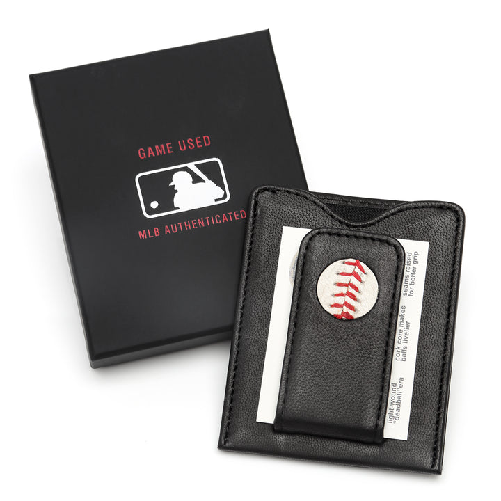 Philadelphia Phillies Game Used Baseball Money Clip Wallet Image 5
