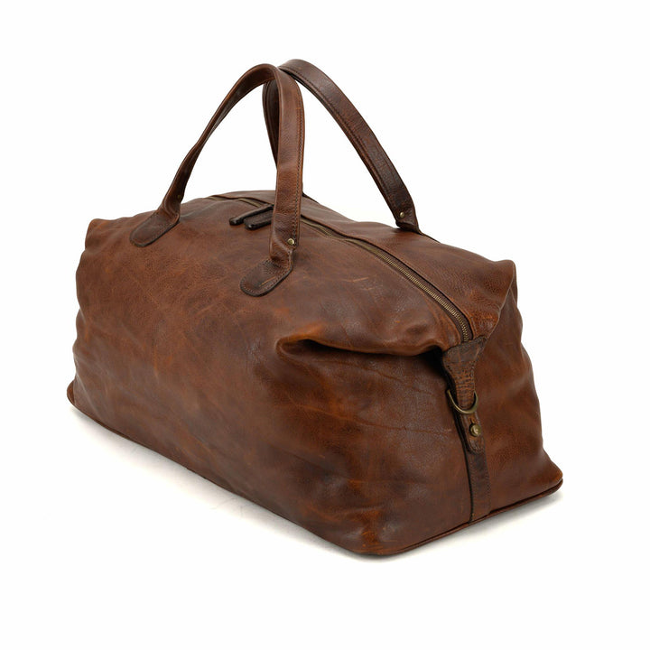 Benedict Weekend Bag in Titan Milled Brown Image 3