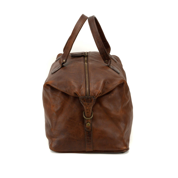 Benedict Weekend Bag in Titan Milled Brown Image 7