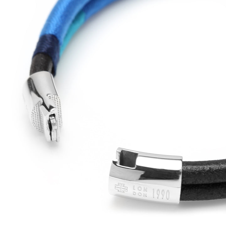 Cobra Masai Silver Bracelet Blue Tones 18cm Image 4