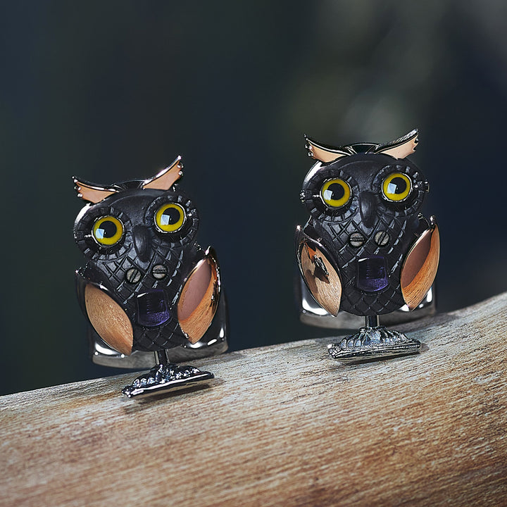 Mechanical Owl Cufflinks Image 4